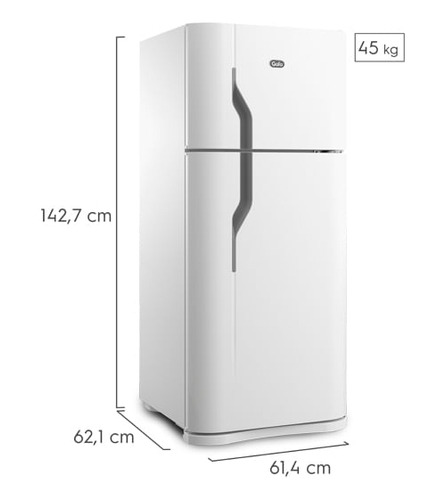 Heladera Gafa Hgf358afb Blanca Con Freezer 282l 220v Color Blanco