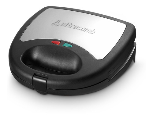 Sandwichera Ultracomb Sw 2801 3 En 1 Grill Waffles Sandwich Color Negro