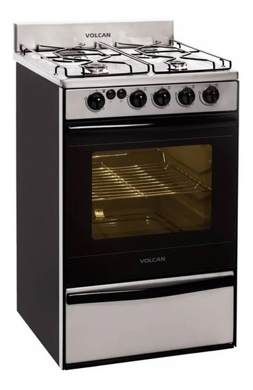 Cocina Volcan 89673 Acero Inox 55cm Encendido Multigas