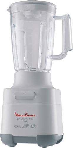 Picadora 123 + licuadora 1 litro Moulinex color blanco