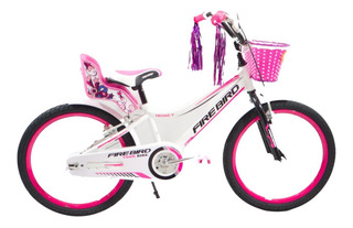 Bicicleta Cross Firebird Rodado 20 Con Canasto Y Portasilla