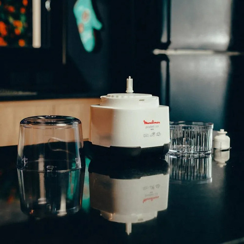 Picadora 123 + licuadora 1 litro Moulinex color blanco