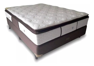 Colchon Y Sommier Topacio Tulum 140 X 190 Resorte Y Espuma