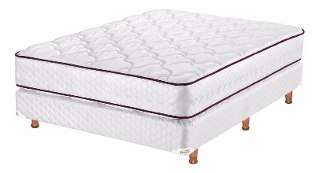 Colchon Y Somier Piero Spring 140x190cm Resortes