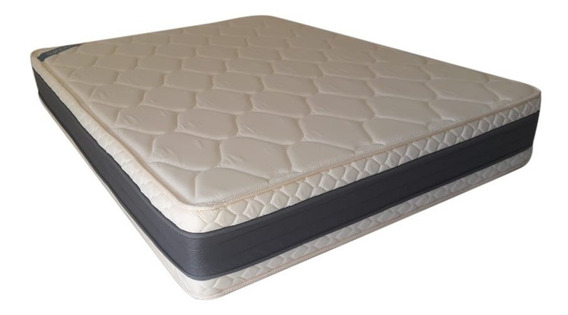 Colchon Topacio Marfil Plus 140 X 190 Espuma 30kg Alto 28cm