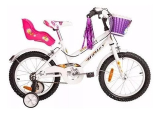 Bicicleta Halley 19060 Cross Rodado 16 Nena Con Rueditas