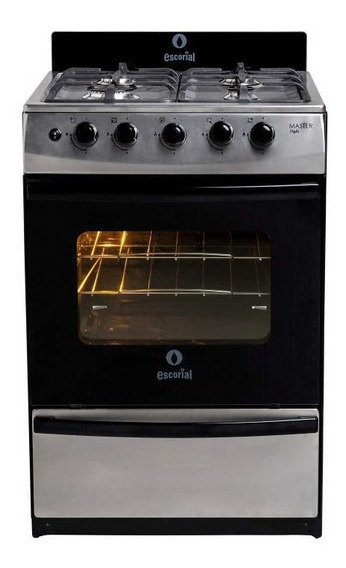 Cocina Escorial Master Style Inox 56cm Multigas Encend Luz