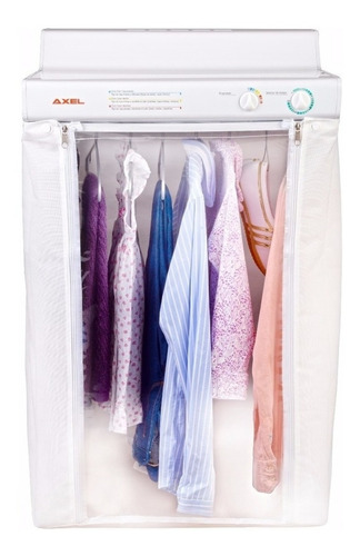 Secarropa A Calor Secador De Ropa Tender Pared Axel Ax-3000 Color Blanco