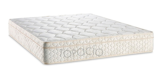 Colchon Topacio Marfil 130 X 190 Alta Densid 30kg Alto 25cm