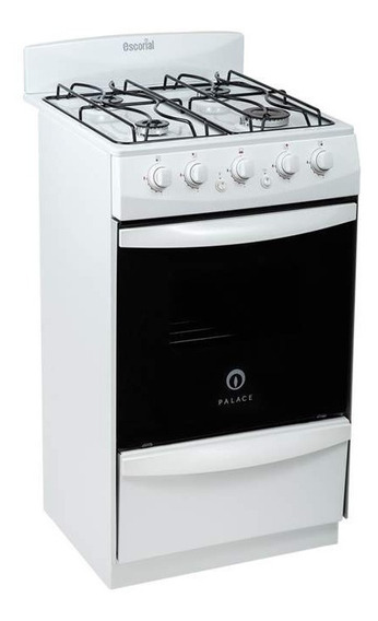 Cocina Escorial Palace Cristal 50 Cm 4 Hornallas Válvula Seg