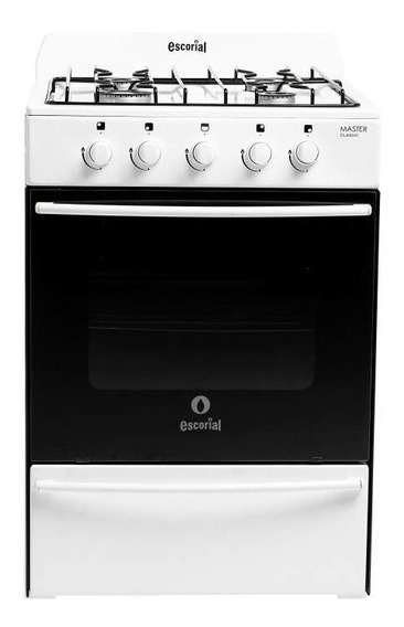 Cocina Escorial Master Classic Blanca Gas Natural 56cm