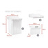 Secarropa A Calor Secador De Ropa Tender Pared Axel Ax-3000 Color Blanco