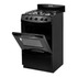 Cocina Escorial Candor S2 a Gas Envasado 4 hornallas  negra puerta con visor