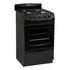 Cocina Escorial Candor S2 a Gas Envasado 4 hornallas  negra puerta con visor